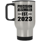 Precision Assembler Established EST. 2023 - Silver Travel Mug