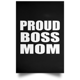 Proud Boss Mom - Poster Portrait