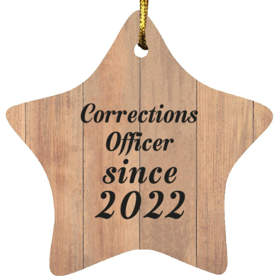 Corrections Officer Since 2022 - Star Ornament C