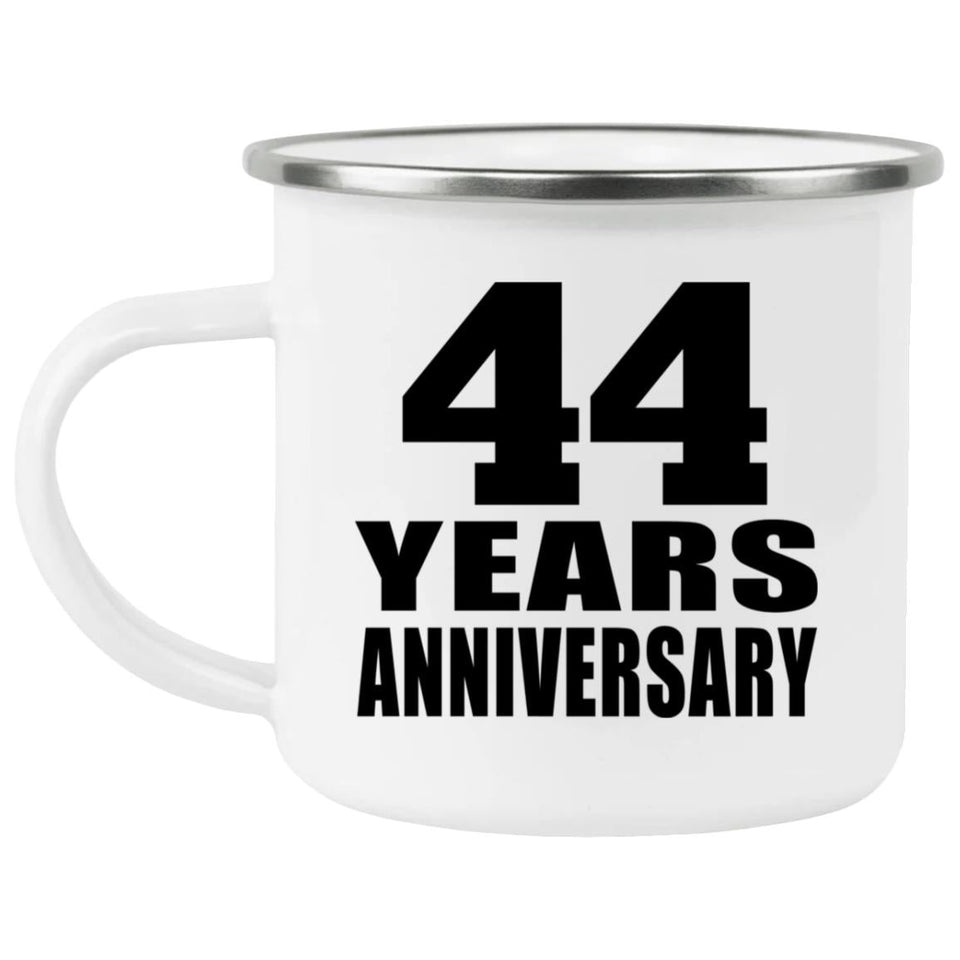 44th Anniversary 44 Years - 12oz Camping Mug