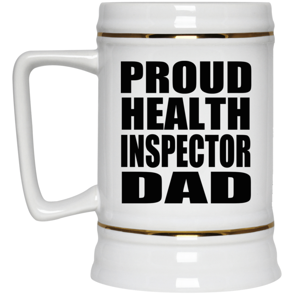 Proud Health Inspector Dad - Beer Stein