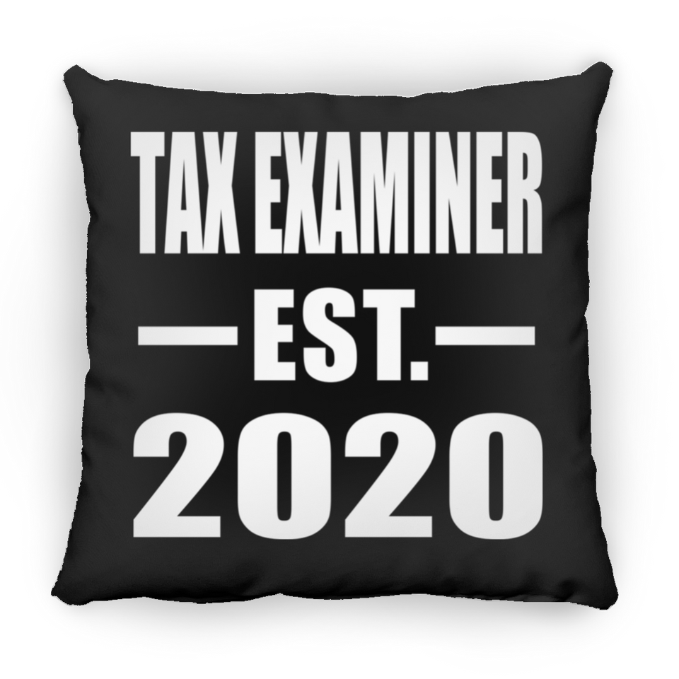 Tax Examiner Established EST. 2020 - Throw Pillow Black