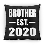 Brother Established EST. 2020 - Throw Pillow Black