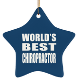 World's Best Chiropractor - Star Ornament