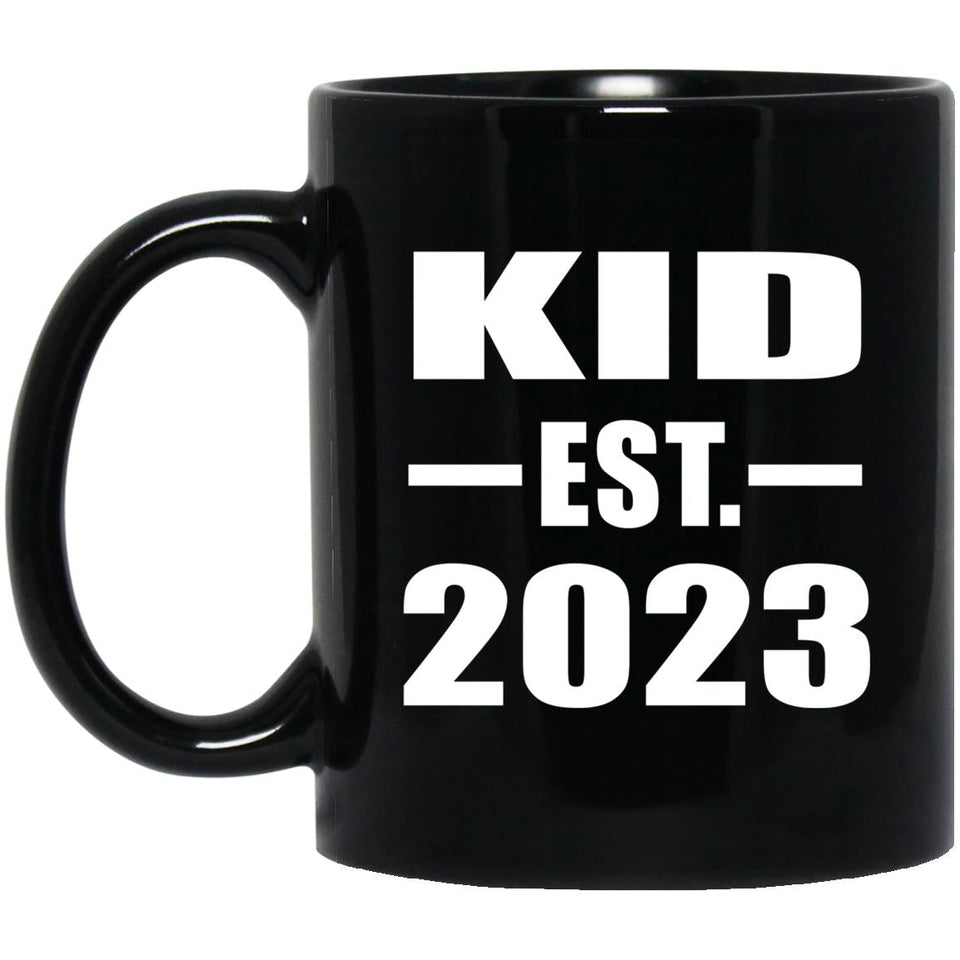 Kid Established EST. 2023 - 11oz Coffee Mug Black