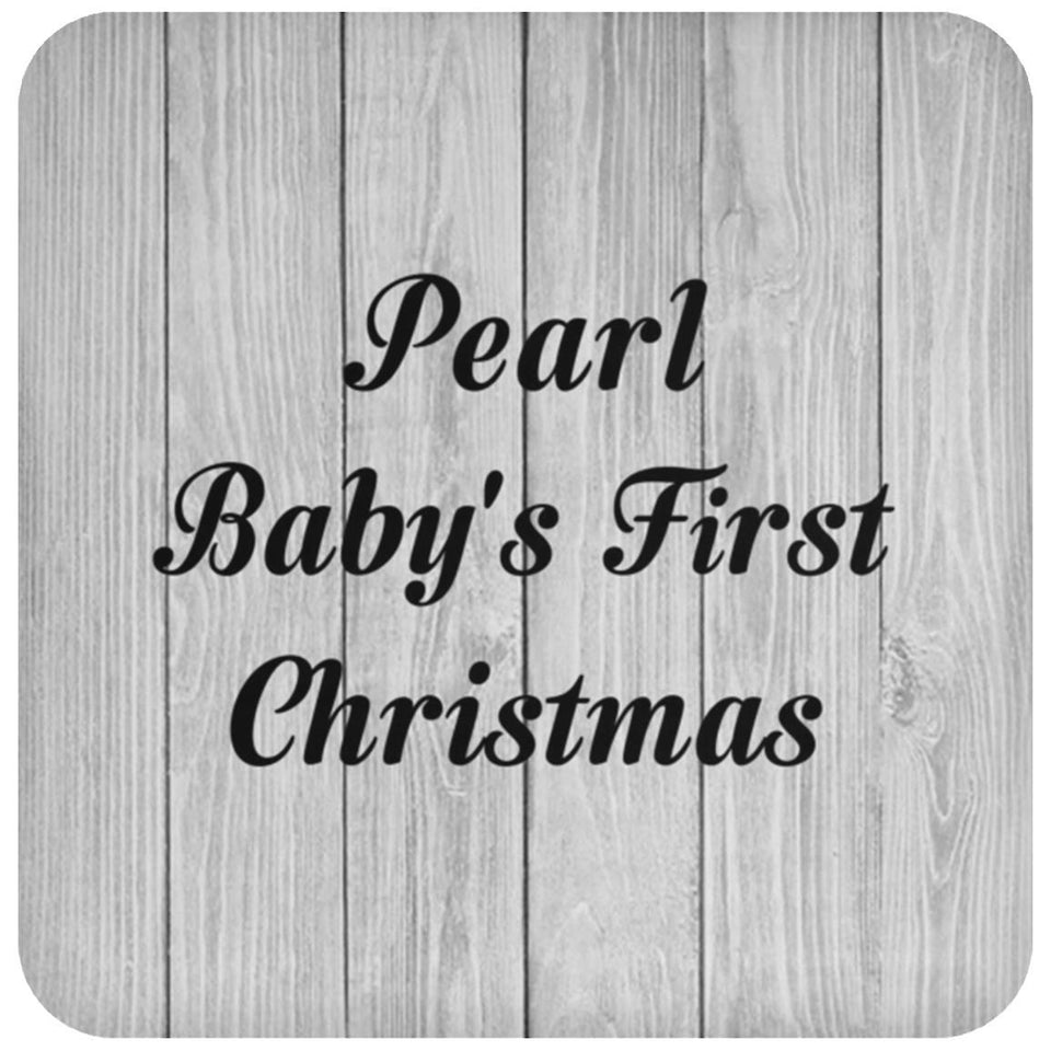 Pearl Baby's First Christmas - Drink Coaster F