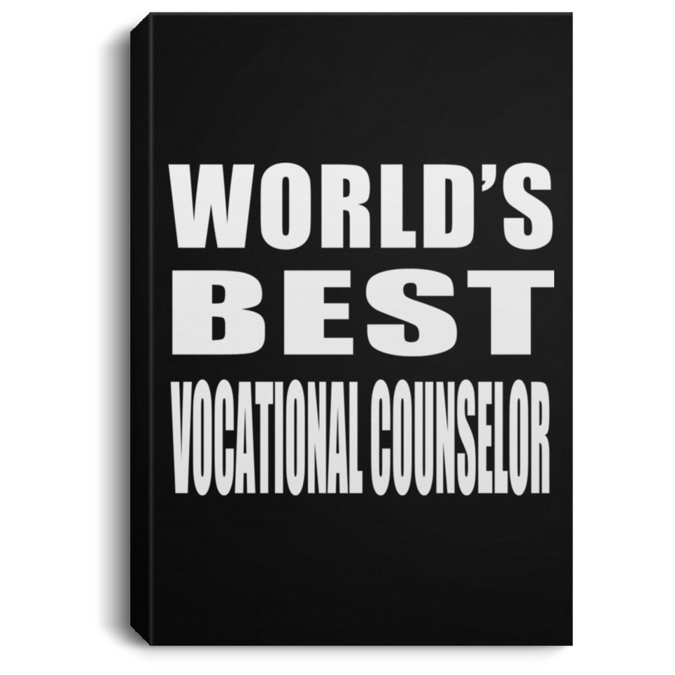 World's Best Vocational Counselor - Canvas Portrait