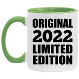 2nd Birthday Original 2022 Limited Edition - 11oz Accent Mug Green