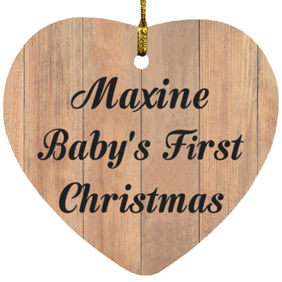 Maxine Baby's First Christmas - Heart Ornament C