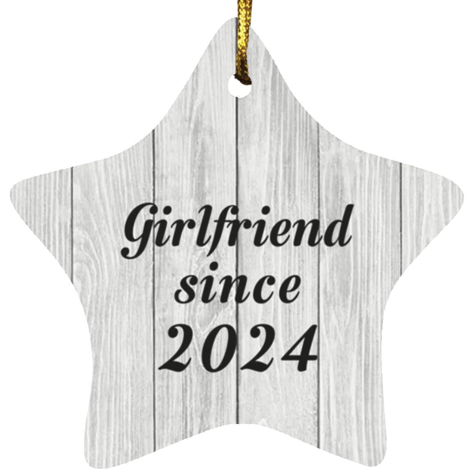 Girlfriend Since 2024 - Star Ornament F