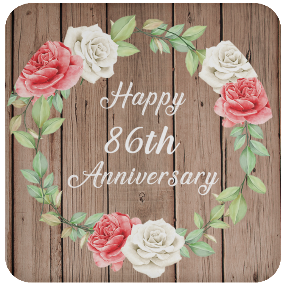 Happy 86th Anniversary - Drink Coaster B