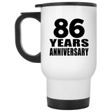 86th Anniversary 86 Years - White Travel Mug