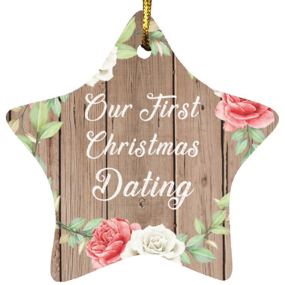 Our First Christmas Dating - Star Ornament B