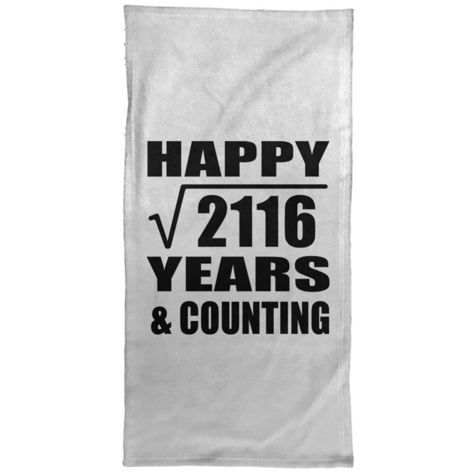 Happy 46th Anniversary Square Root of 2116 Years & Counting - Hand Towel