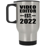 Video Editor Established EST. 2022 - Silver Travel Mug