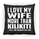 I Love My Wife More Than Kilikiti - Throw Pillow Black