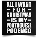 All I Want For Christmas Is My Portuguese Podengo - Poster Square