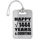 Happy 38th Anniversary Square Root of 1444 Years & Counting - Luggage Bag Tag