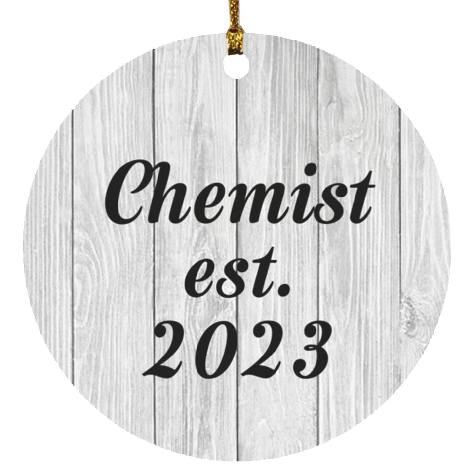 Chemist Established Est. 2023 - Circle Ornament F