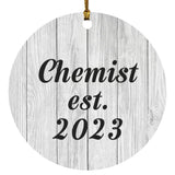 Chemist Established Est. 2023 - Circle Ornament F