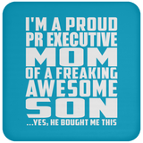 Proud Pr Executive Mom Of Awesome Son - Drink Coaster