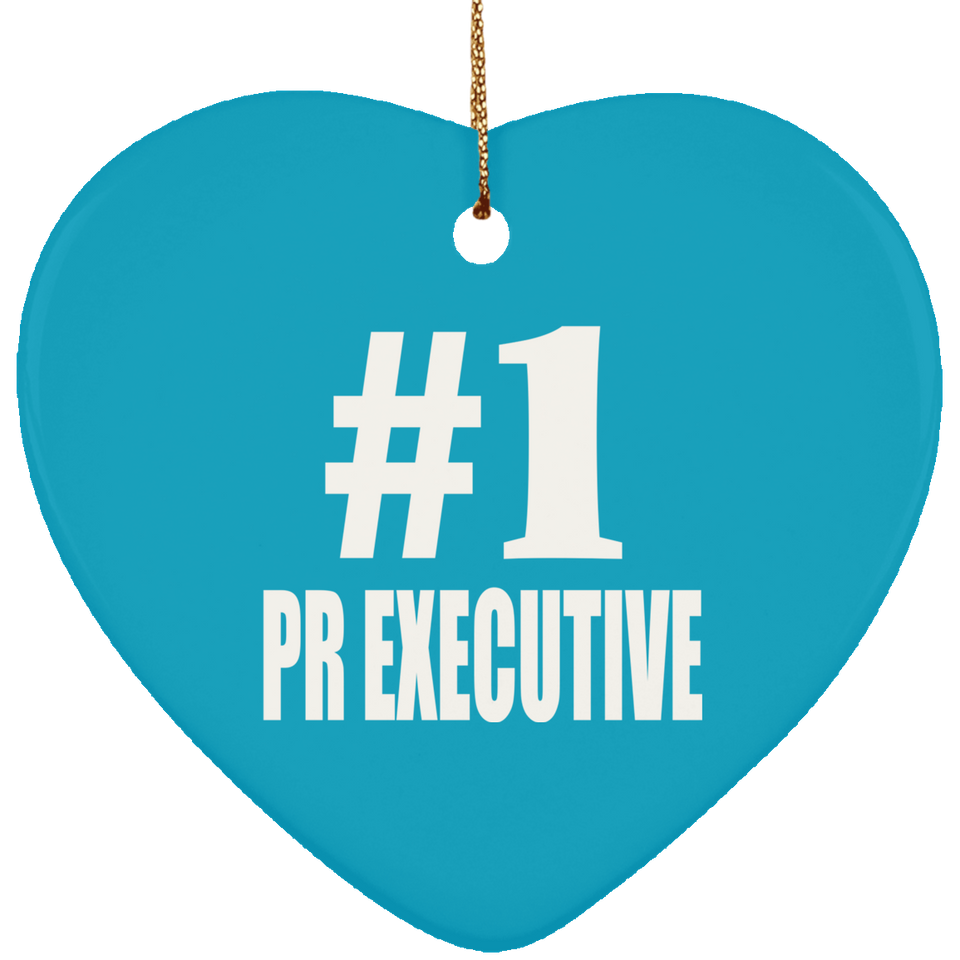 Number One #1 Pr Executive - Heart Ornament