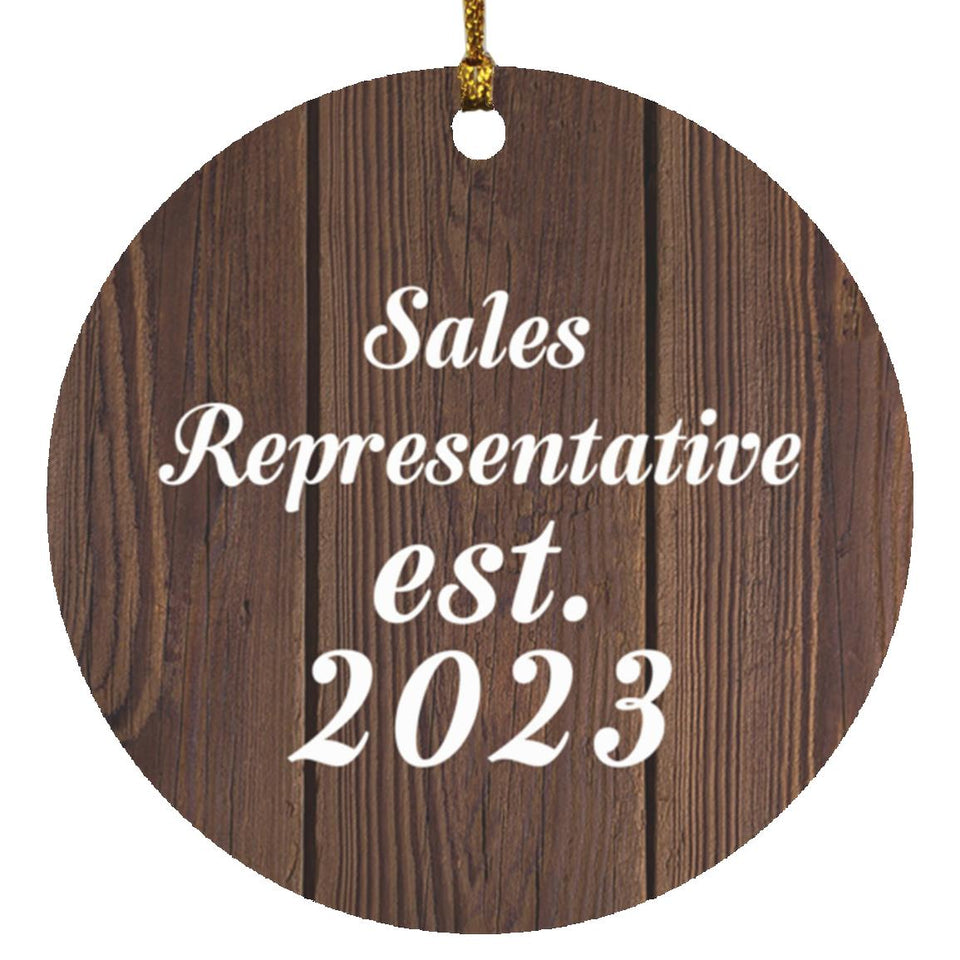 Sales Representative Established Est. 2023 - Circle Ornament D
