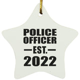 Police Officer Established EST. 2022 - Star Ornament