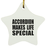 Accordion Makes Life Special - Star Ornament
