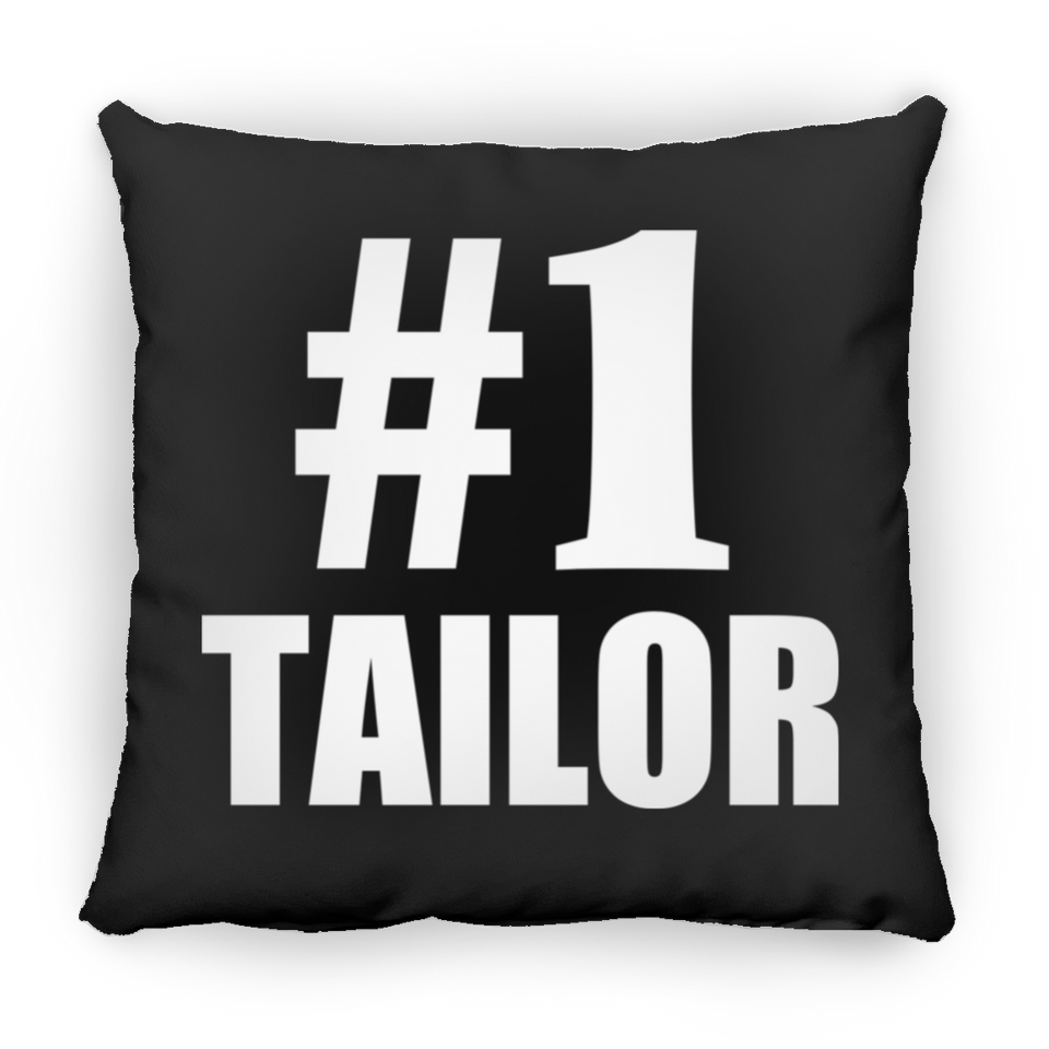 Number One #1 Tailor - Throw Pillow Black