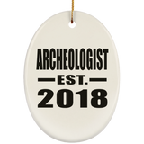 Archeologist Established EST. 2018 - Oval Ornament