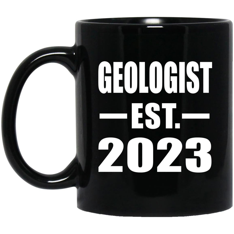 Geologist Established EST. 2023 - 11oz Coffee Mug Black