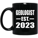 Geologist Established EST. 2023 - 11oz Coffee Mug Black