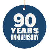 90th Anniversary 90 Years Anniversary - Circle Ornament