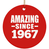 57th Birthday Amazing Since 1967 - Circle Ornament