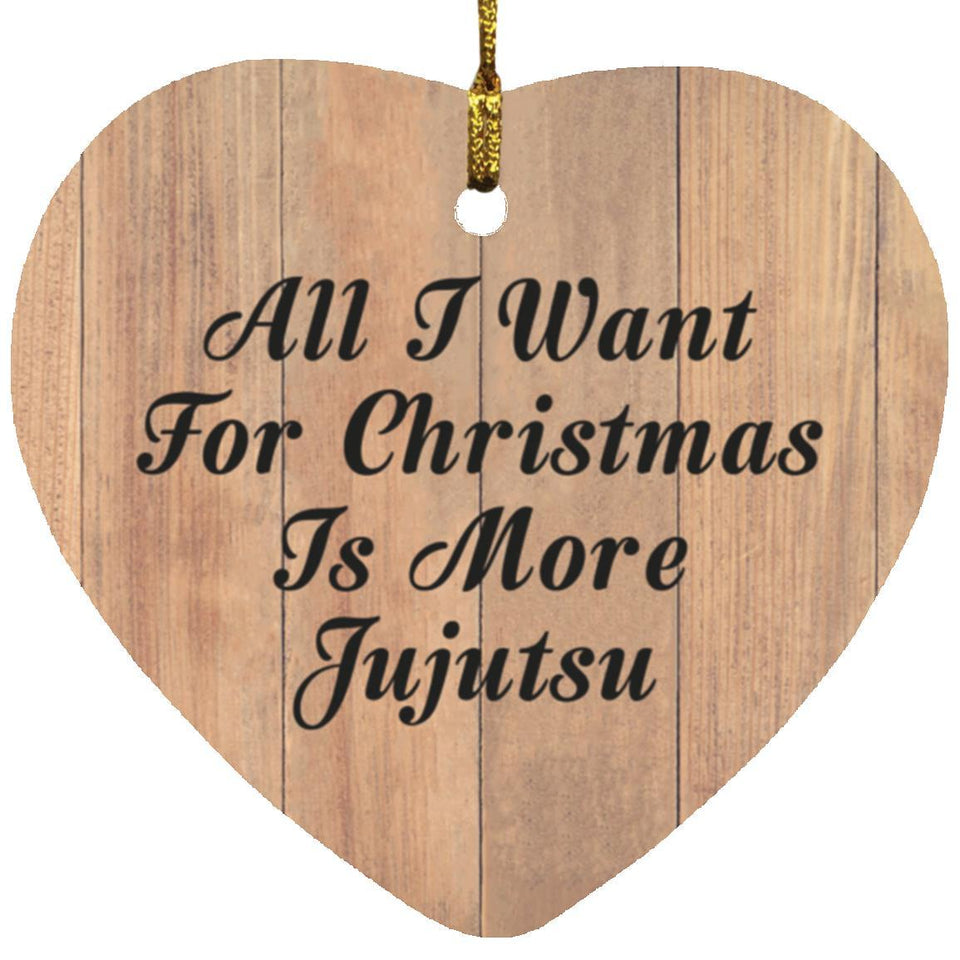 All I Want For Christmas Is More Jujutsu - Heart Ornament C