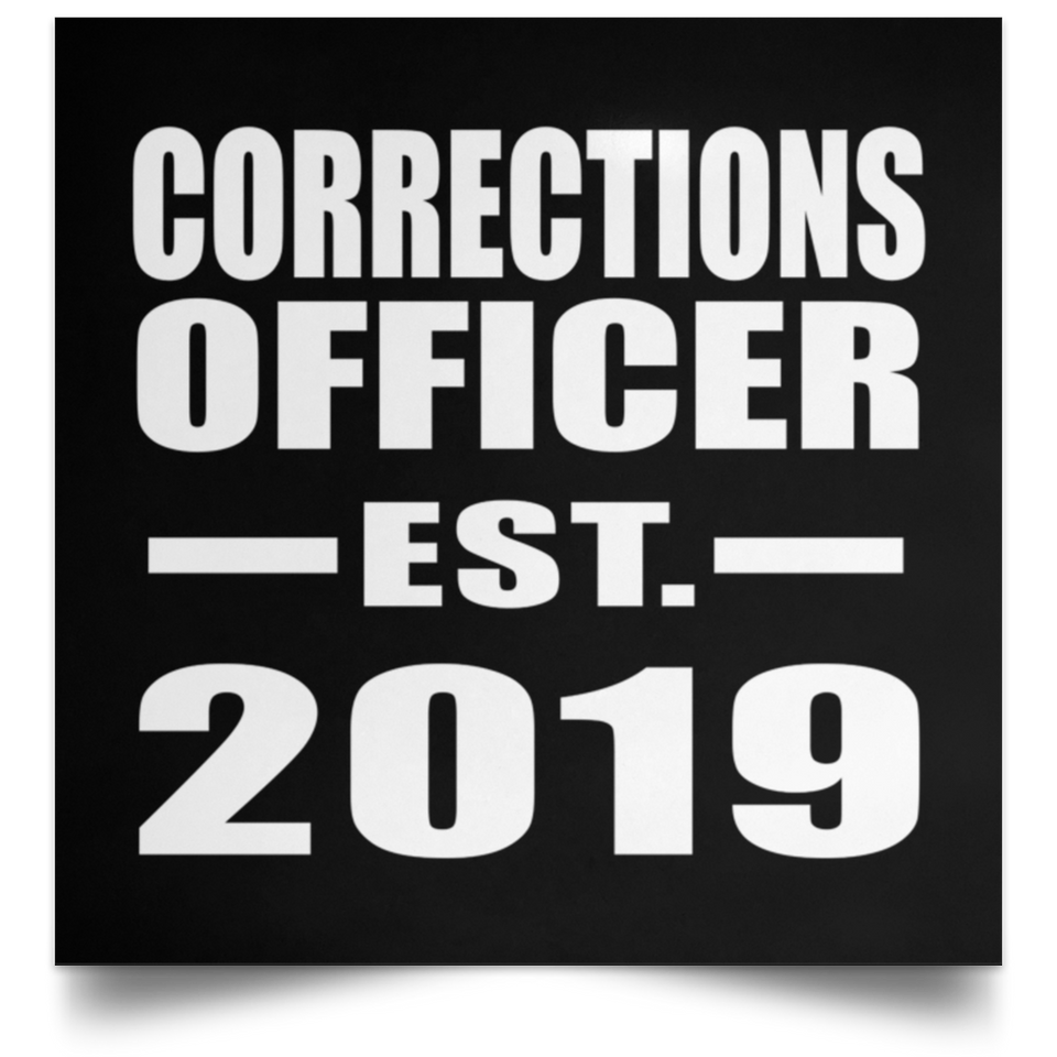Corrections Officer Established EST. 2019 - Poster Square