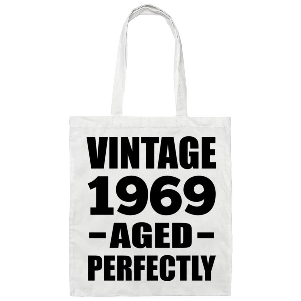 55th Birthday Vintage 1969 Aged Perfectly - Tote Bag White