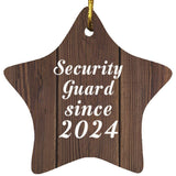 Security Guard Since 2024 - Star Ornament D