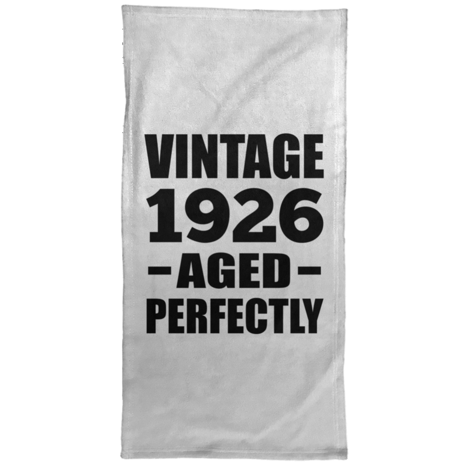 98th Birthday Vintage 1926 Aged Perfectly - Hand Towel