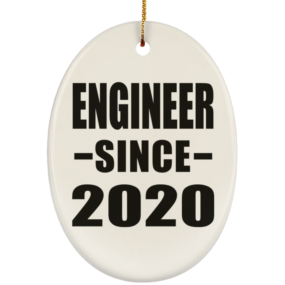 Engineer Since 2020 - Oval Ornament