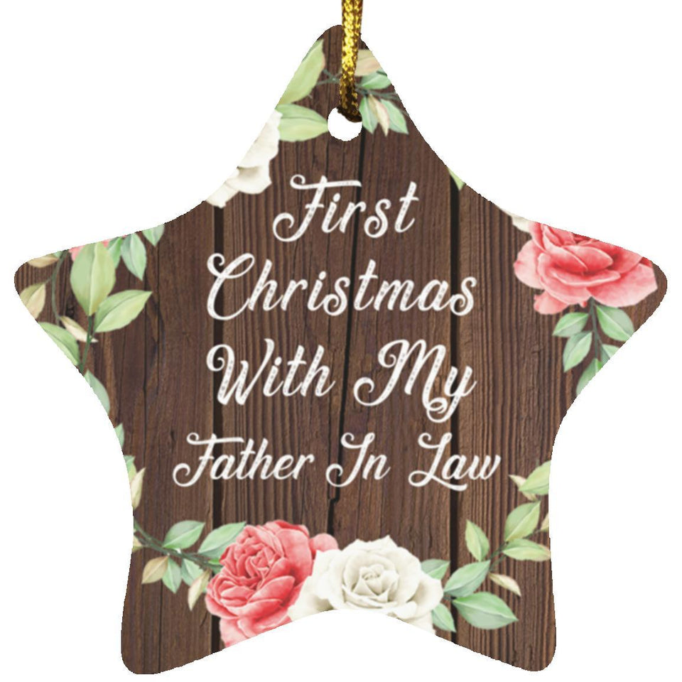 First Christmas With My Father In Law - Star Ornament A