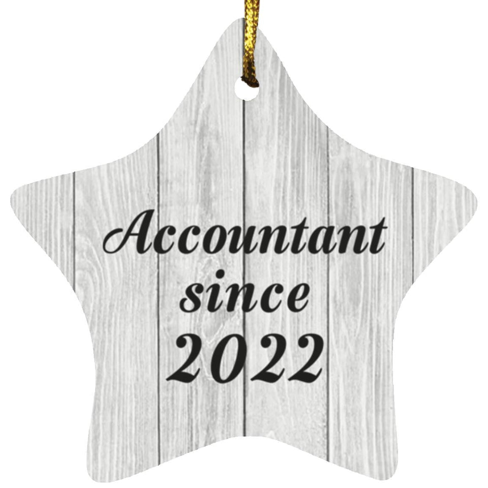 Accountant Since 2022 - Star Ornament F