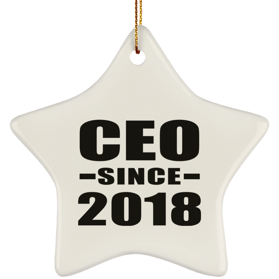 CEO Since 2018 - Star Ornament
