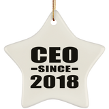 CEO Since 2018 - Star Ornament