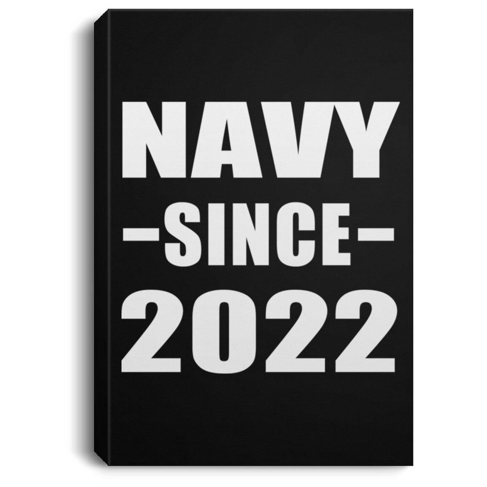 Navy Since 2022 - Canvas Portrait