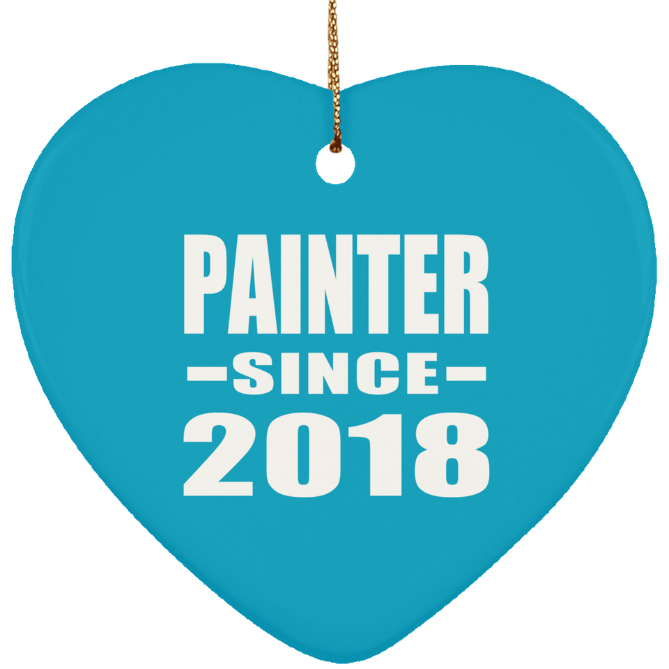 Painter Since 2018 - Heart Ornament
