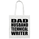Dad Husband Technical Writer - Tote Bag White