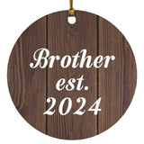Brother Established EST. 2024 - Circle Ornament D