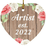 Artist Established Est. 2022 - Heart Ornament B